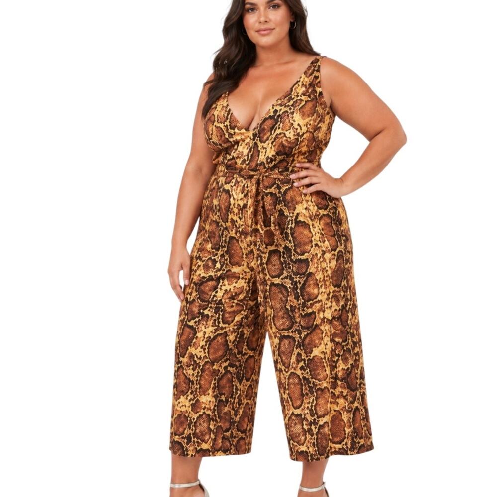 NWT Lavish Alice Snakeprint Jumpsuit (NL)